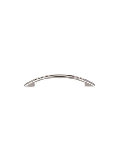 Tango Cut-Out Cabinet Pull - 5 1/16 inch Center-to-Center in Satin Nickel.